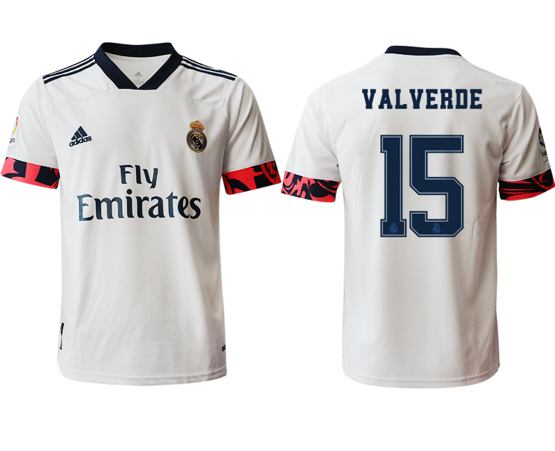 Men 2020-2021 club Real Madrid home aaa version #15 white Soccer Jerseys2